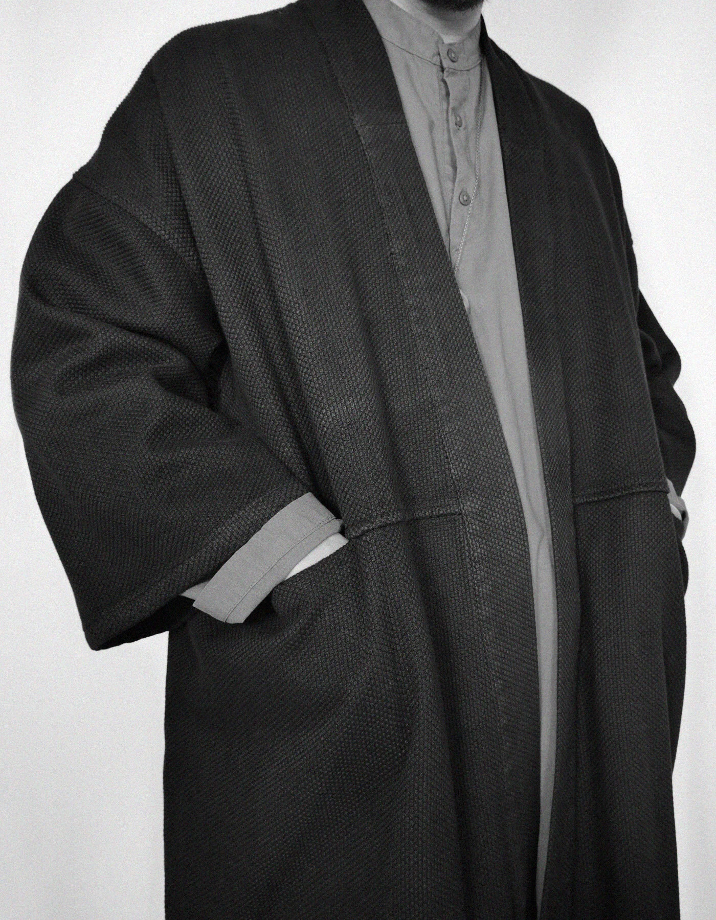 TSUMU - SASHIKO - BLACK | Prospective Flow | Japanese Fashion for